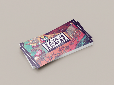 Bazaar Bizarre, Leaflet Design ads advertisement affinity designer anna lina orsin design event graphic design flyer design flyer leaflet design graphic design leaflet leaflet design