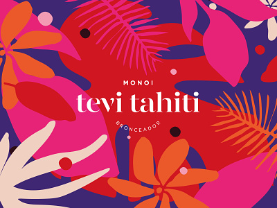 Monoi Tevi Tahiti (Hydratant Brand) art direction brand design brand identity branding color palette design fresh graphic design illustration logo