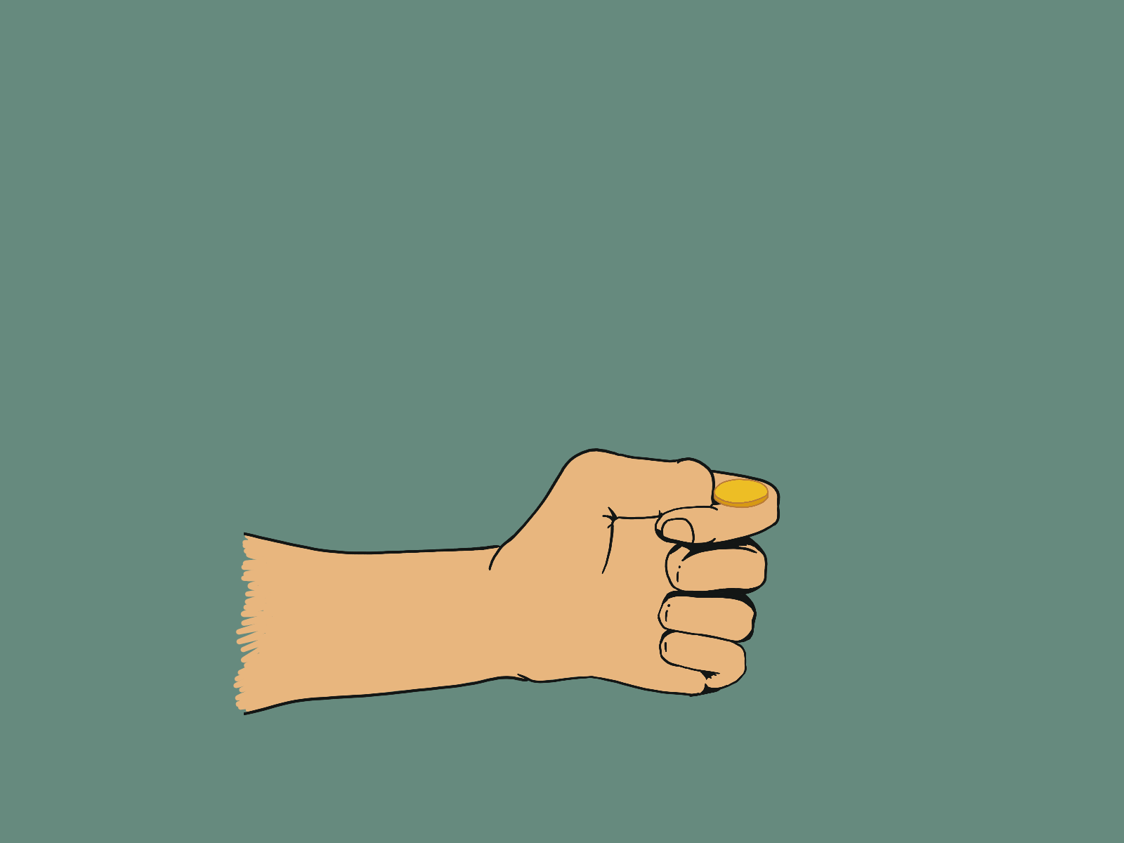 Animation: Coin flip 2d animation coin coin flip coinflip hand ipad procreate