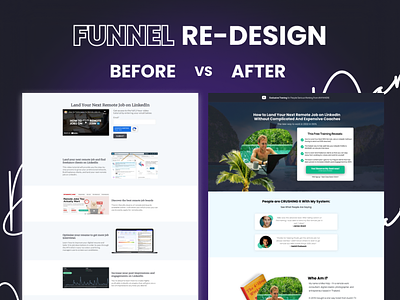 Funnel Redesign - Free Training Funnel (Before & After)