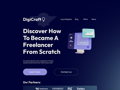 DigiCraft ideation design figma web webdesign website