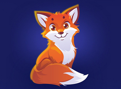 FOXXY GG blue character design fox fox illustration game juicyart logo orange logo vector лиса