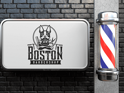 Logo: BOSTON (barbershop)