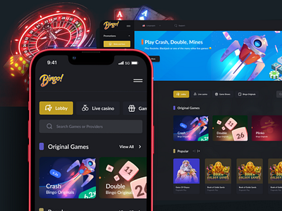 Bingo: Gambling Platform UX/UI Design