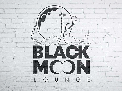 Logotype: BLACK MOON Lounge cafe