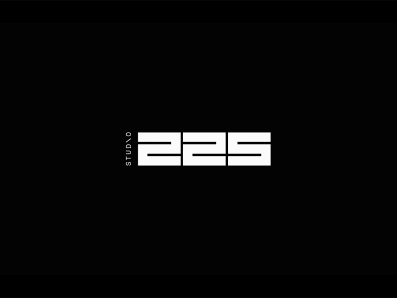 Studio 225l branding design digital graphic design logo logo design logodesign logotype mark numbers typography vector