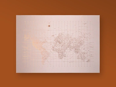 Rose Gold Typographic World Map cartography design graphic design map typogaphy typographic typographic poster typography design world map