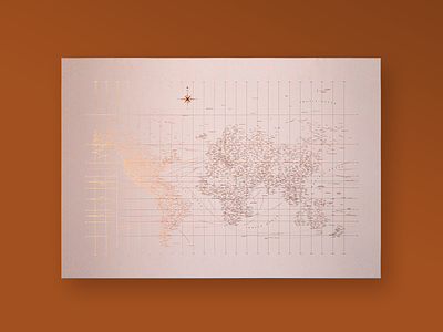 Rose Gold Typographic World Map cartography design graphic design map typogaphy typographic typographic poster typography design world map