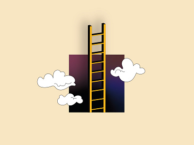Ladder to nowhere design digital graphic design illustration illustrator vector