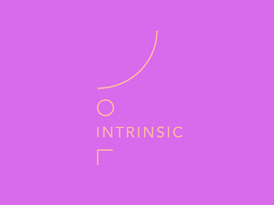 Intrinsic abstract lines logo mark