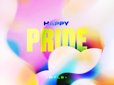Happy Pride design digital graphic design rainbow typography