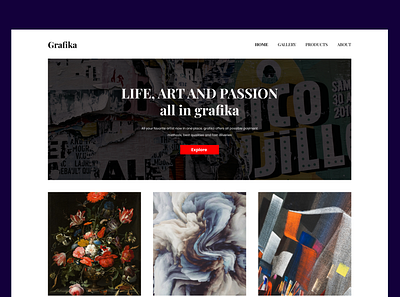 Grafika identity & website branding design graphic design logo ui ux