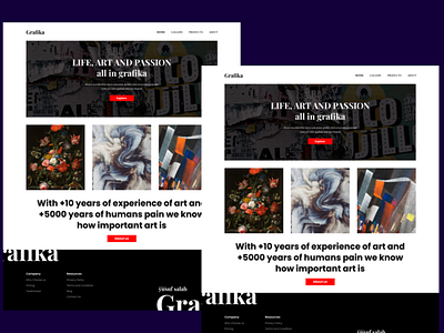 Grafika website UX\UI design