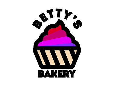 Daily Logo Challenge #18 - Cupcake bakery betty branding cupcake daily logo daily logo challenge daily logo design dailylogochallenge design illustration illustrator logo vector