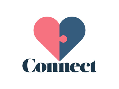 Daily Logo Challenge #41 - Dating App branding connect daily logo daily logo challenge daily logo design dailylogochallenge design icon logo