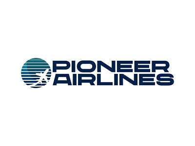 Daily Logo Challenge #12 - Airline airline airplane branding daily logo daily logo challenge daily logo design dailylogochallenge design illustrator logo pioneer airlines vector