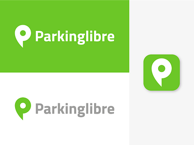 Parkinglibre Logotype app branding design graphic design logo ui