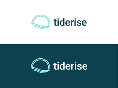 TideRise Branding - Horizontal branding flat graphic design logo technologies