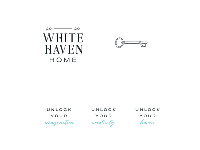 White Haven Home - Branding Icons & Logos brand branding design door home home design icons key logo marketplace online storefront unlock
