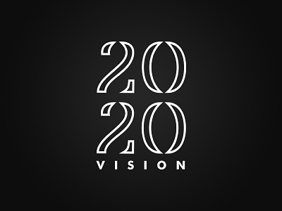 20/20 Vision 2020 vision church logo minimalistic