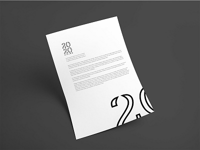 2020 Letterhead 2020 vision church church media letterhead minimalistic