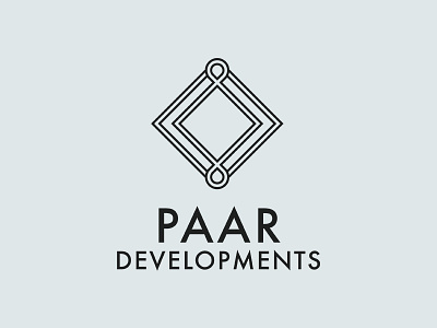 Paar Developments Logo brand branding geometric logo house logo logo