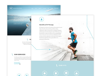 WK Integrative Health - Web Design brand branding flat health ui web web design website