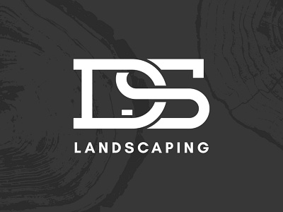 DS Landscaping - Logo brand branding flat icon landscaping logo lettering logo monogram type