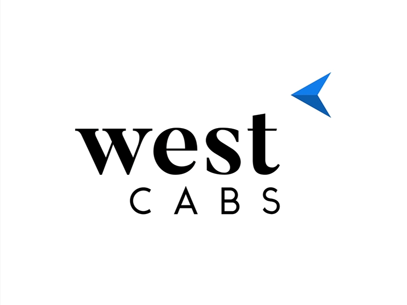 West Cabs Logo Animation brand branding cab company canada design gif icon lettering logo animation taxi taxi brand taxi design taxi service