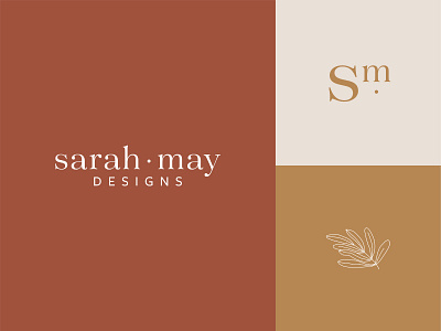 Brand Pieces for Sarah May Designs brand branding cactus clean design feminine feminine logo floral design floral logo flowers flowers illustration illustration lettering logo minimalistic vector wedding