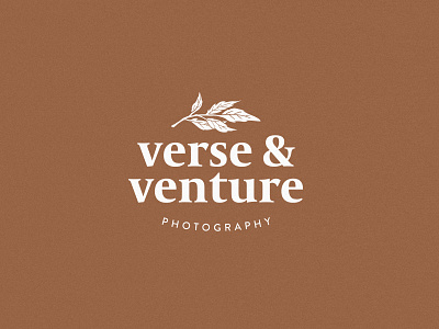 Verse & Venture | Photography Branding brand branding design feminine flat illustration leaf leaf illustration logo photography logo wedding wedding logo