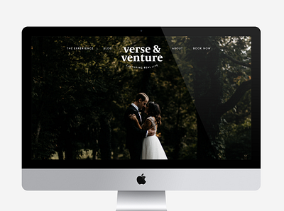 Verse & Venture | Photography Web Inspiration brand branding feminine flat landing page photography photography branding web design web mockup website wedding brand