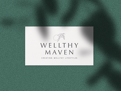 Wellness Branding | Wellthy Maven brand branding feminine health brand illustration lemon lemon icon minimalist supplement vector wellness