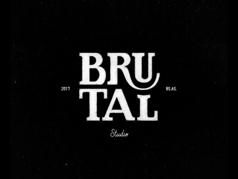 BRUTAL STUDIO (lettering) brutal calligraphy identity lettering logo logotype pen pilot studio type typeface typography