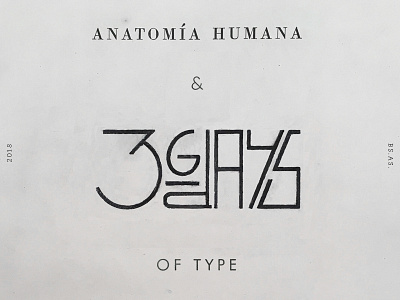 Human Anatomy & 36 Days of Type calligraphy handlettering lettering logo logotype pen pilot type typeface typography