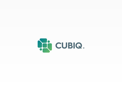 Cubiq brand concept geometric identity logo logotype round simple