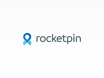 Rocketpin app brand branding concept design identity logo logotype