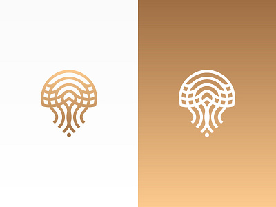 Jellyfish brand branding concept design geometric icon identity jellyfish line logo logotype sea simple