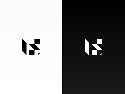 IF Logo brand branding concept design geometric icon identity logo logotype simple