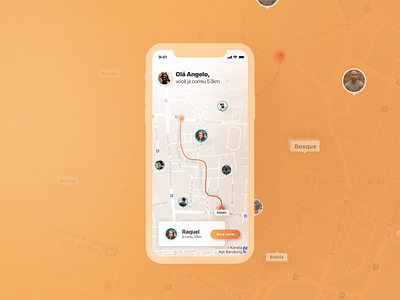 Bora Correr Interface app curitiba interface interface design iphone iphone x map run running app sketchapp
