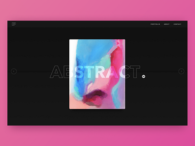 Artist Portfolio - Collections Page design minimal typography ui ux web website