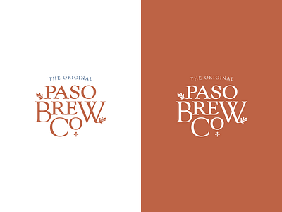 Paso Robles Brewing Company branding identity logo logotype