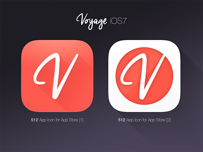 iOS7 Icon - Voyage app colours flat gradient icon ios ios7 photoshop travel