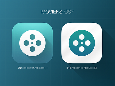 iOS7 Icon - Moviens gradient icon ios ios7 iphone movie photoshop ui ux webdesign