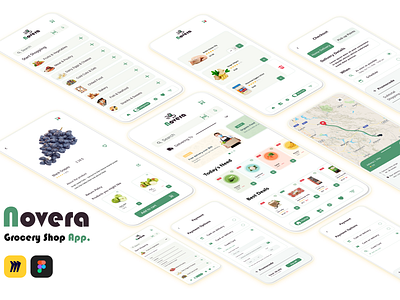 Grocery App (UX/UI) ui user experience user interface ux uxui design