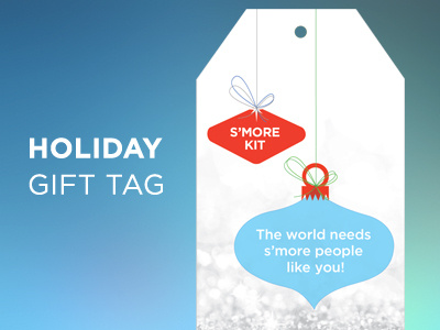 DIY S'more Gift Tag diy gift tag gifts holiday