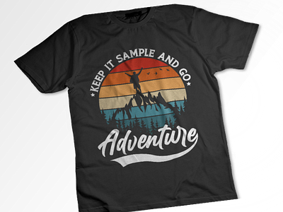 Custom Retro Vintage T-shirt Design adventure tshirt camping clothing design creative design custom design graphic design hiking hoodie illustration logo mountain retro streetwear t shirt design tshirt vintage