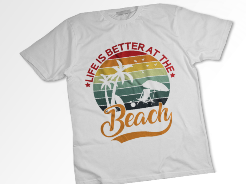 Custom Retro Vintage Beach T-shirt Design by Md. Mahabub Rahman Santo ...