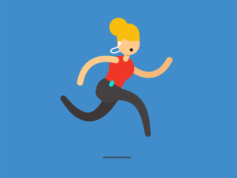 Working (Out) Mom after effects animation art baby design flat design gif motherhood motion motion graphics