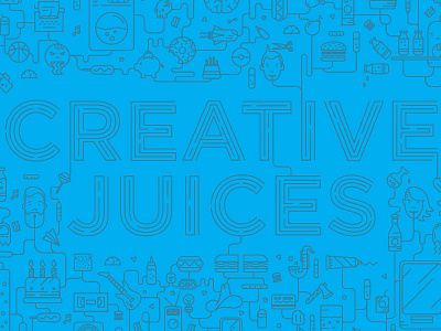 Creative Juices art creative design flat icons juice line line art stroke vector